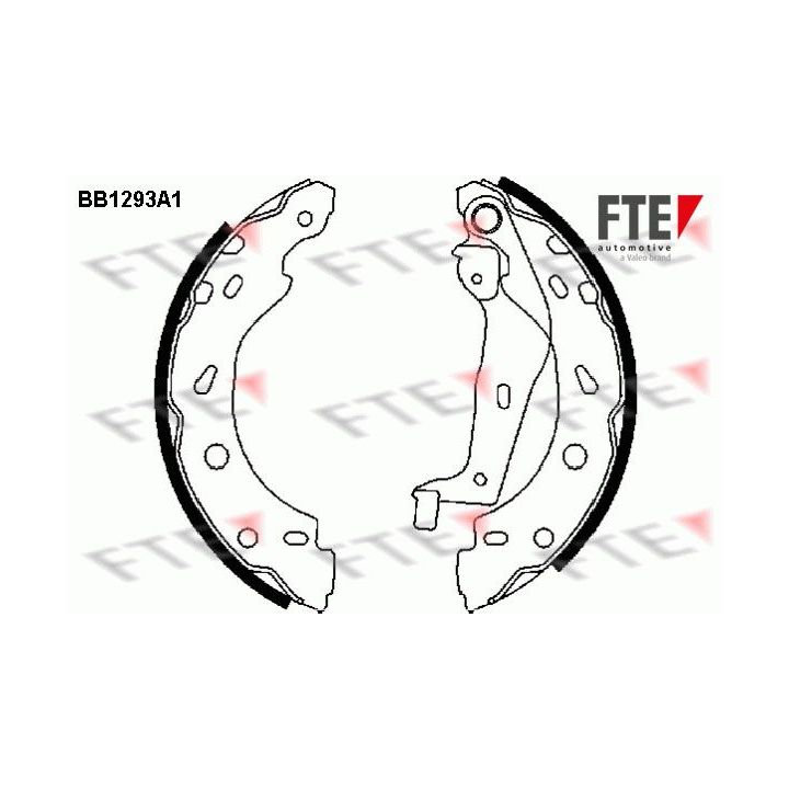 Stabdžių trinkelių komplektas FTE 9100064