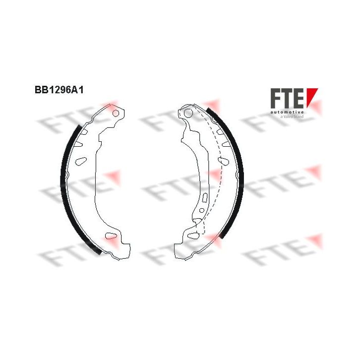 Stabdžių trinkelių komplektas FTE 9100067