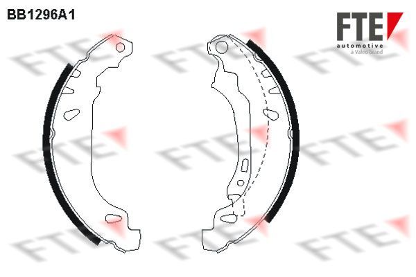 Stabdžių trinkelių komplektas FTE 9100067