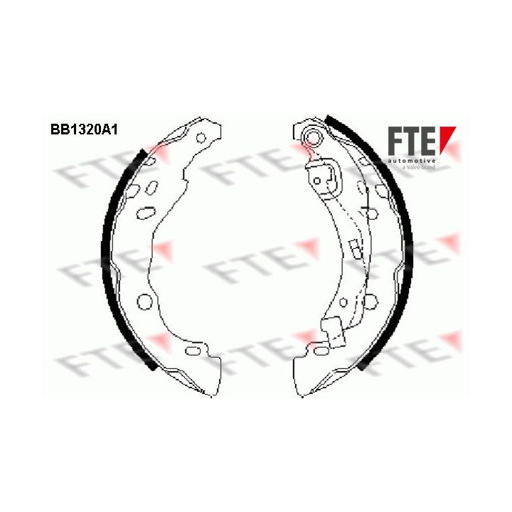Stabdžių trinkelių komplektas FTE 9100081