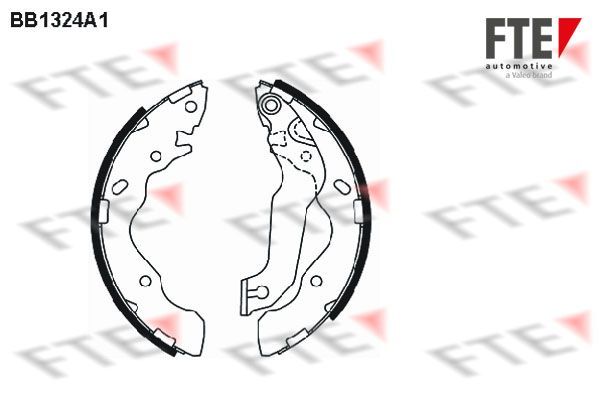 Stabdžių trinkelių komplektas FTE 9100082