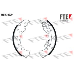 Stabdžių trinkelių komplektas FTE 9100092