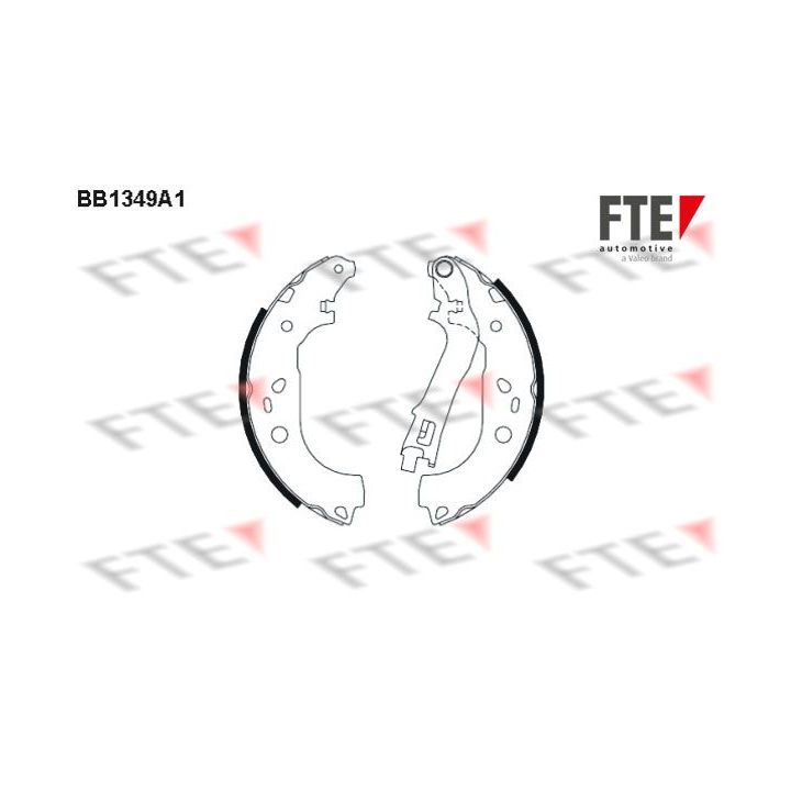 Stabdžių trinkelių komplektas FTE 9100101