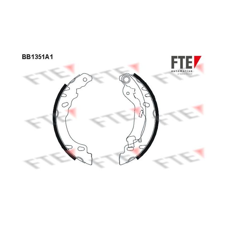 Stabdžių trinkelių komplektas FTE 9100103