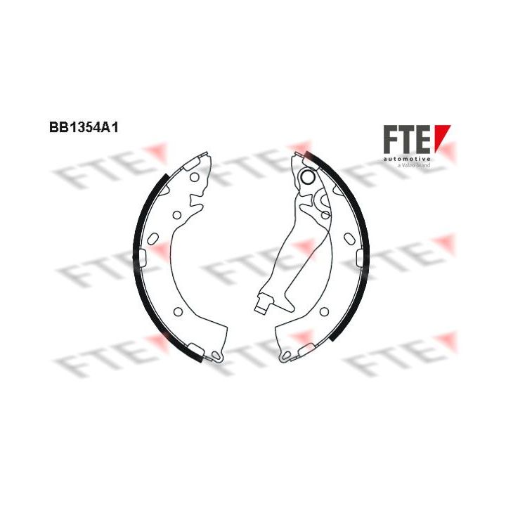 Stabdžių trinkelių komplektas FTE 9100104
