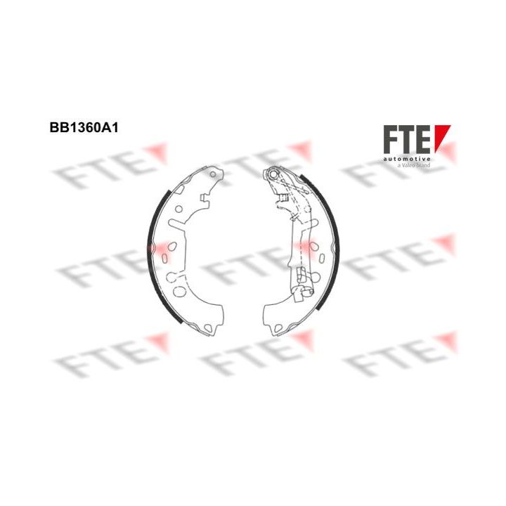 Stabdžių trinkelių komplektas FTE 9100108