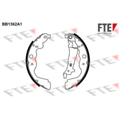 Stabdžių trinkelių komplektas FTE 9100110