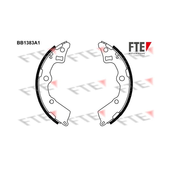 Stabdžių trinkelių komplektas FTE 9100125
