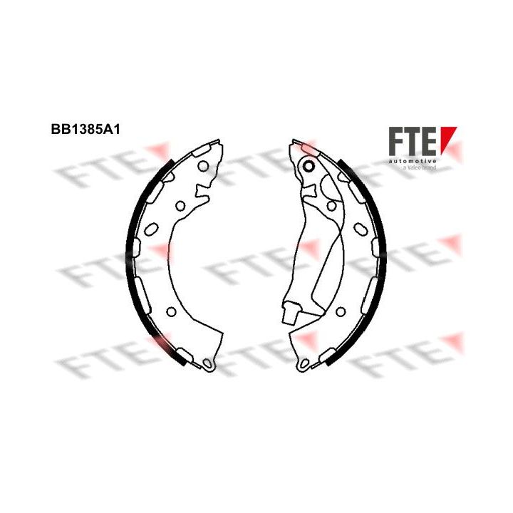 Stabdžių trinkelių komplektas FTE 9100127