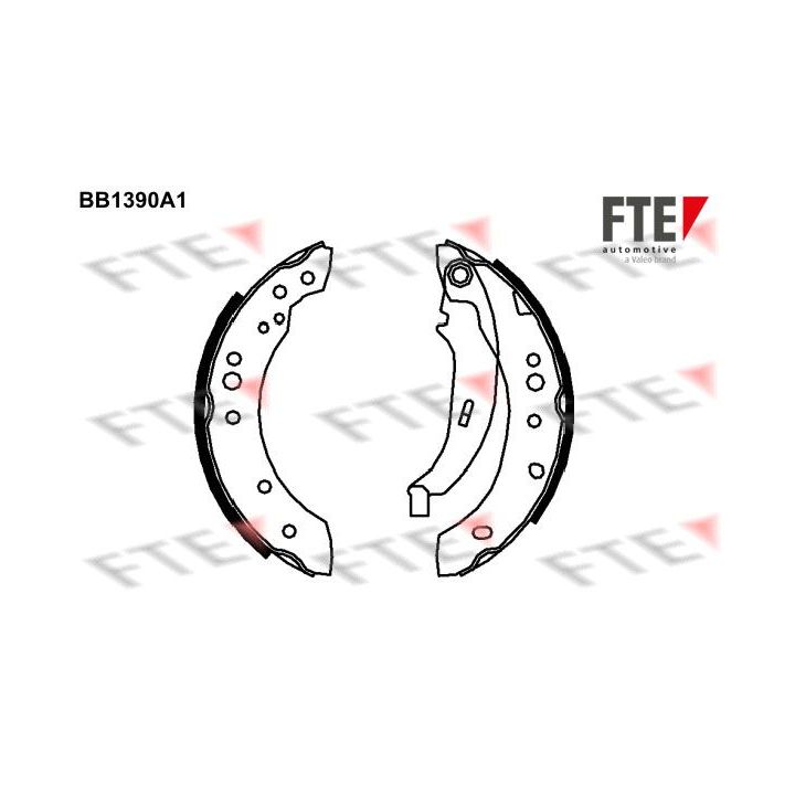 Stabdžių trinkelių komplektas FTE 9100128