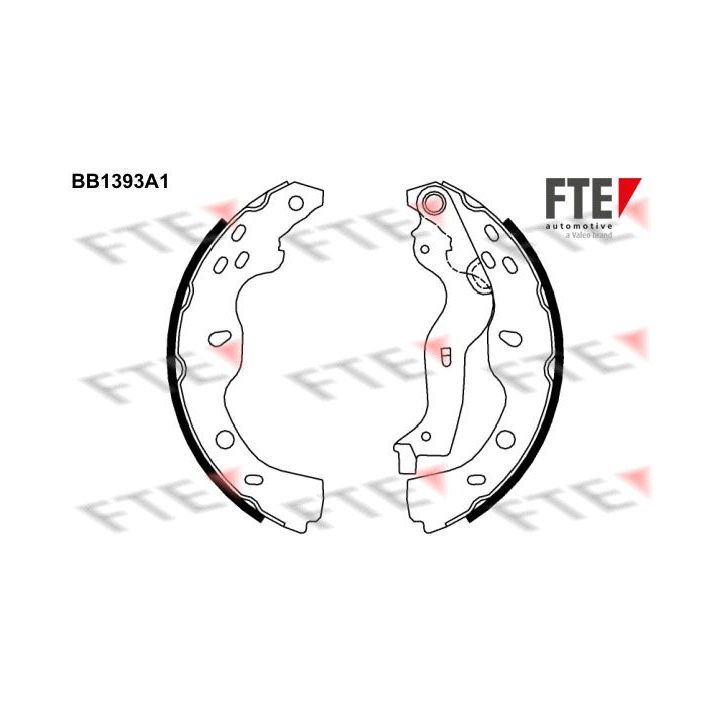 Stabdžių trinkelių komplektas FTE 9100131