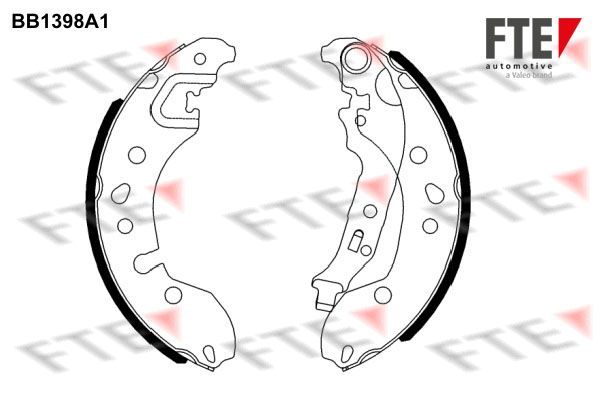 Stabdžių trinkelių komplektas FTE 9100133