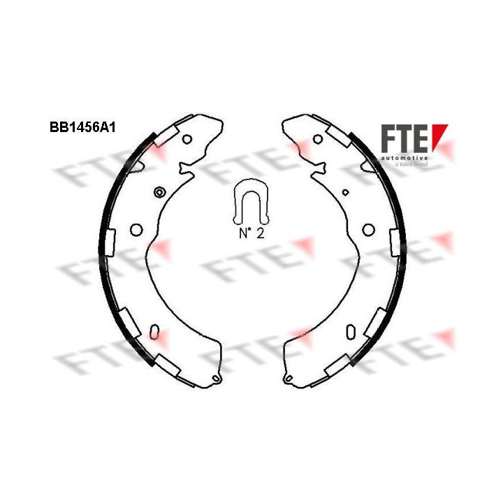 Stabdžių trinkelių komplektas FTE 9100175