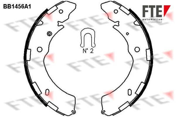 Stabdžių trinkelių komplektas FTE 9100175