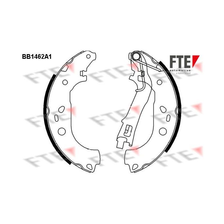 Stabdžių trinkelių komplektas FTE 9100180