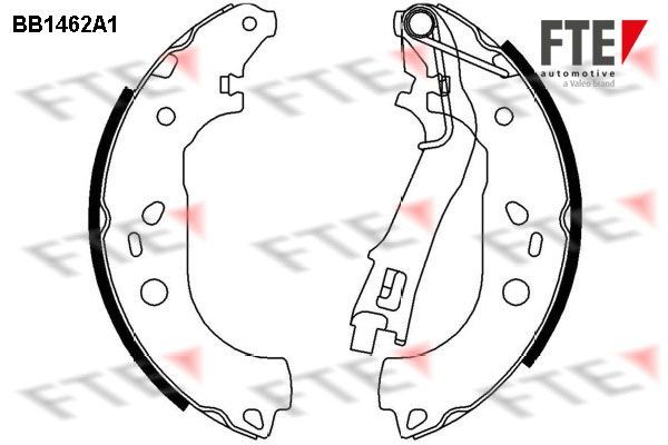 Stabdžių trinkelių komplektas FTE 9100180