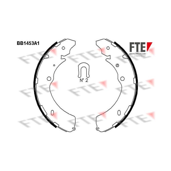 Stabdžių trinkelių komplektas FTE 9100184