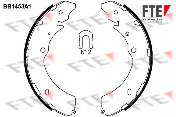 Stabdžių trinkelių komplektas FTE 9100184