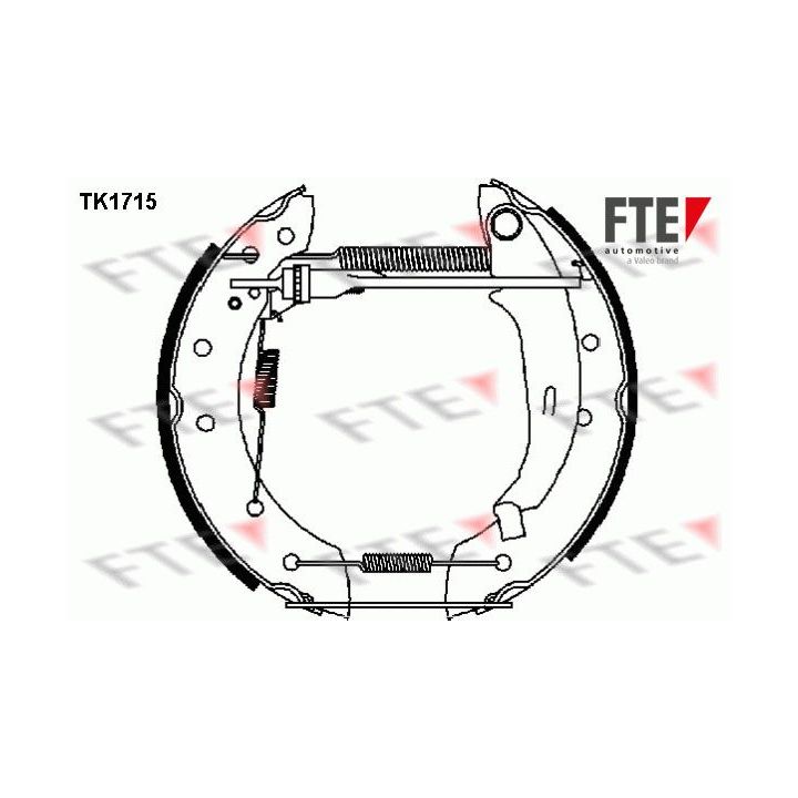 Stabdžių trinkelių komplektas FTE 9110005