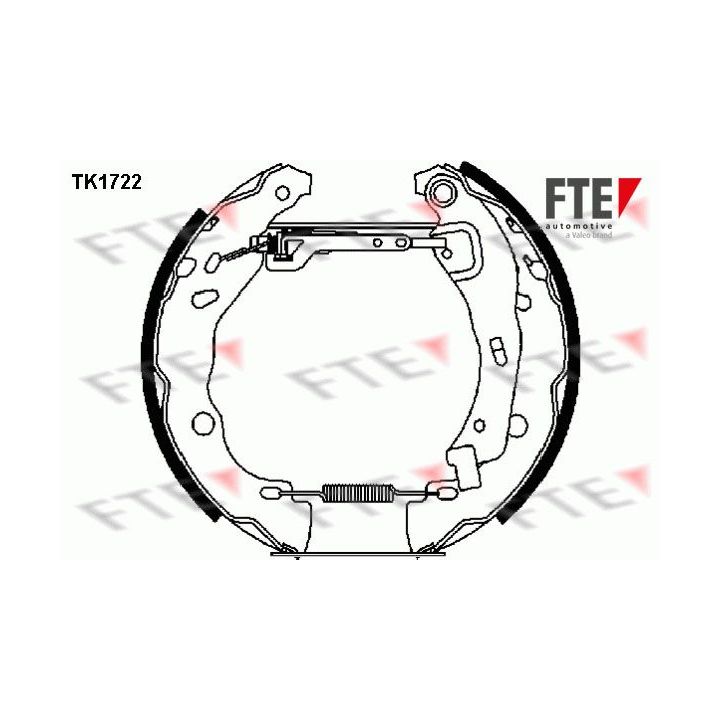Stabdžių trinkelių komplektas FTE 9110007