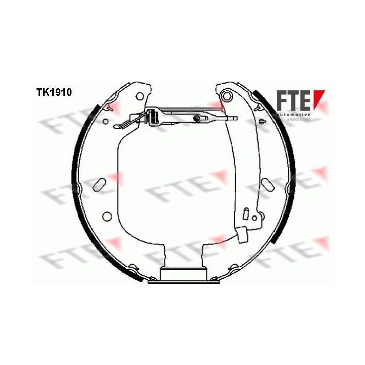 Stabdžių trinkelių komplektas FTE 9110009