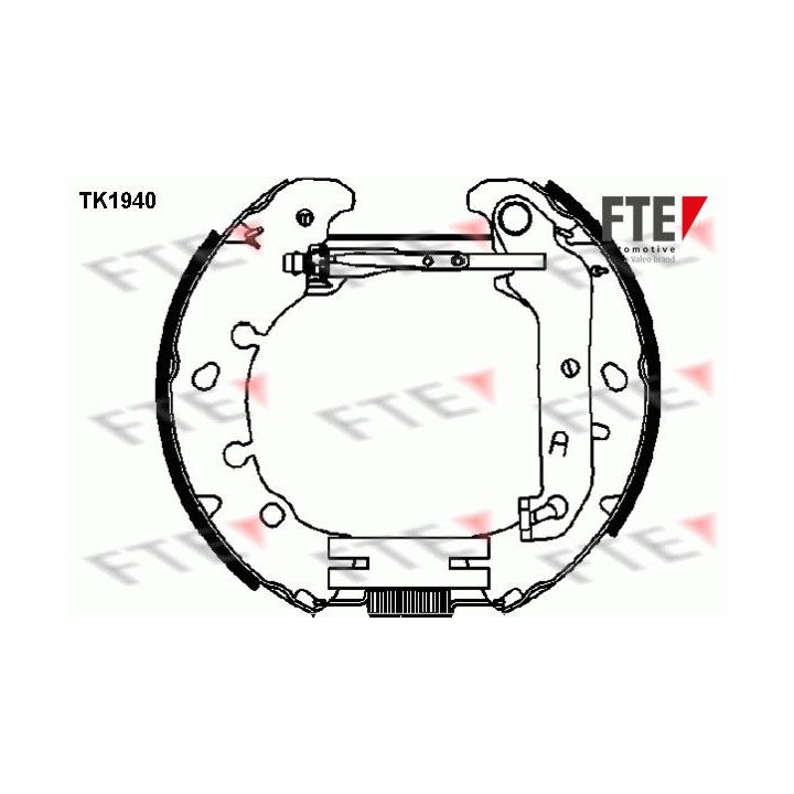 Stabdžių trinkelių komplektas FTE 9110013