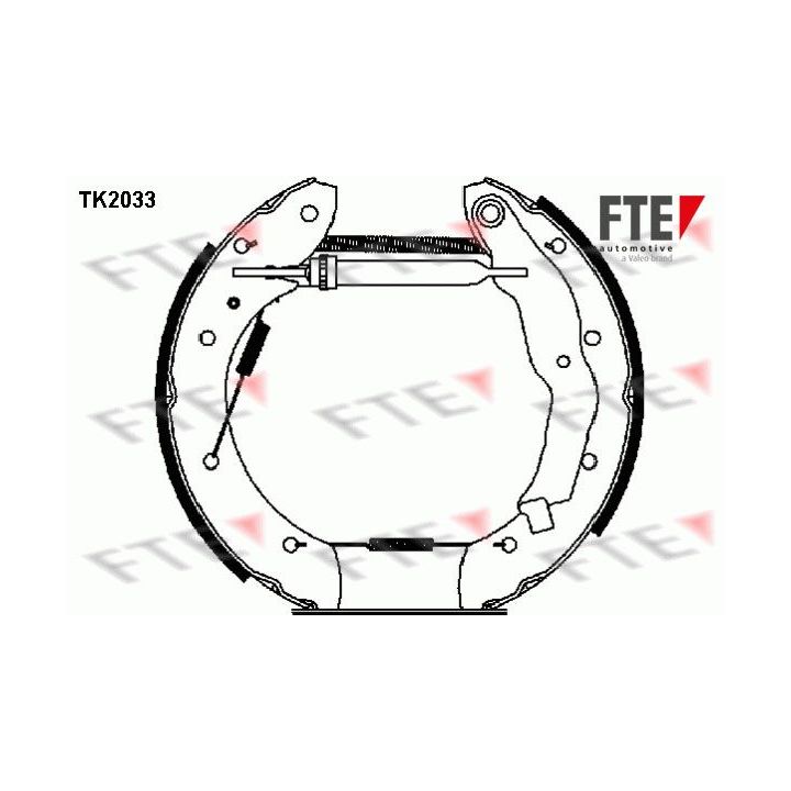 Stabdžių trinkelių komplektas FTE 9110015