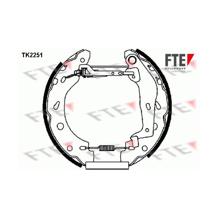 Stabdžių trinkelių komplektas FTE 9110024