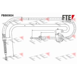 Trosas, stovėjimo stabdys FTE 9250113