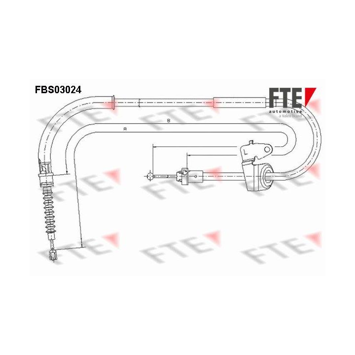Trosas, stovėjimo stabdys FTE 9250113