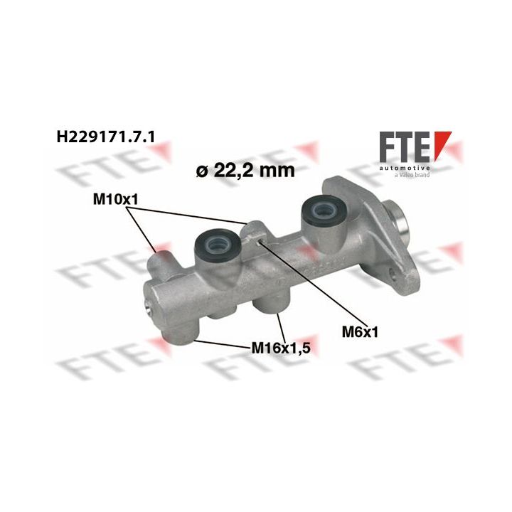 Pagrindinis cilindras, stabdžiai FTE 9220210
