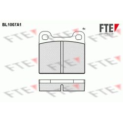 Stabdžių trinkelių rinkinys, diskinis stabdys FTE 9010003