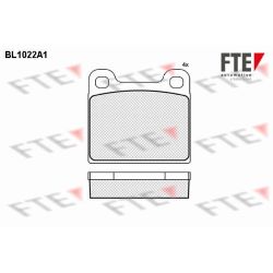 Stabdžių trinkelių rinkinys, diskinis stabdys FTE 9010009