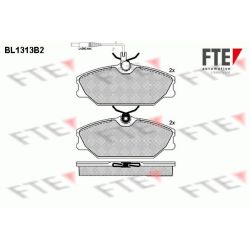 Stabdžių trinkelių rinkinys, diskinis stabdys FTE 9010102