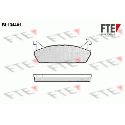 Stabdžių trinkelių rinkinys, diskinis stabdys FTE 9010133