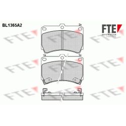 Stabdžių trinkelių rinkinys, diskinis stabdys FTE 9010143