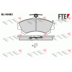 Stabdžių trinkelių rinkinys, diskinis stabdys FTE 9010177