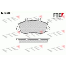 Stabdžių trinkelių rinkinys, diskinis stabdys FTE 9010300