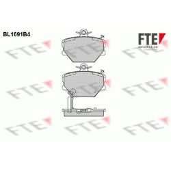 Stabdžių trinkelių rinkinys, diskinis stabdys FTE 9010303