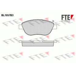 Stabdžių trinkelių rinkinys, diskinis stabdys FTE 9010432