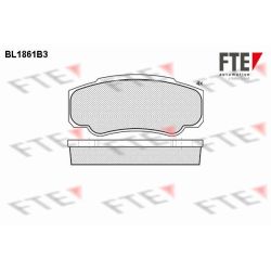 Stabdžių trinkelių rinkinys, diskinis stabdys FTE 9010442