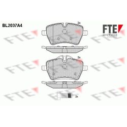 Stabdžių trinkelių rinkinys, diskinis stabdys FTE 9010622
