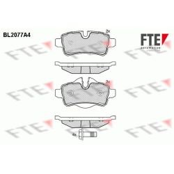 Stabdžių trinkelių rinkinys, diskinis stabdys FTE 9010661