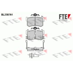 Stabdžių trinkelių rinkinys, diskinis stabdys FTE 9010717