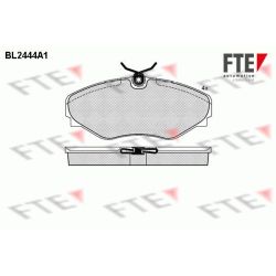 Stabdžių trinkelių rinkinys, diskinis stabdys FTE 9010739