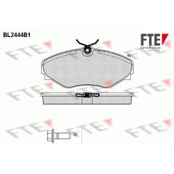 Stabdžių trinkelių rinkinys, diskinis stabdys FTE 9010740