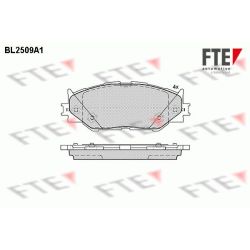 Stabdžių trinkelių rinkinys, diskinis stabdys FTE 9010771