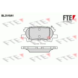 Stabdžių trinkelių rinkinys, diskinis stabdys FTE 9010772