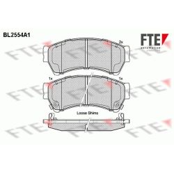 Stabdžių trinkelių rinkinys, diskinis stabdys FTE 9010808
