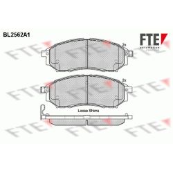 Stabdžių trinkelių rinkinys, diskinis stabdys FTE 9010813